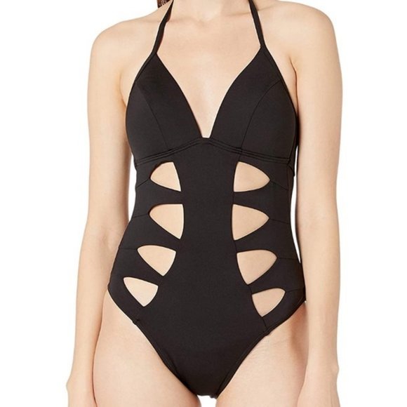 Kenneth Cole | Tummy Toner Cutout Swimsuit | M - Picture 2 of 10